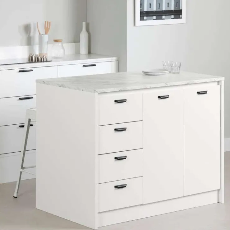 Meubles South Shore Kitchen Island - South Shore White Best