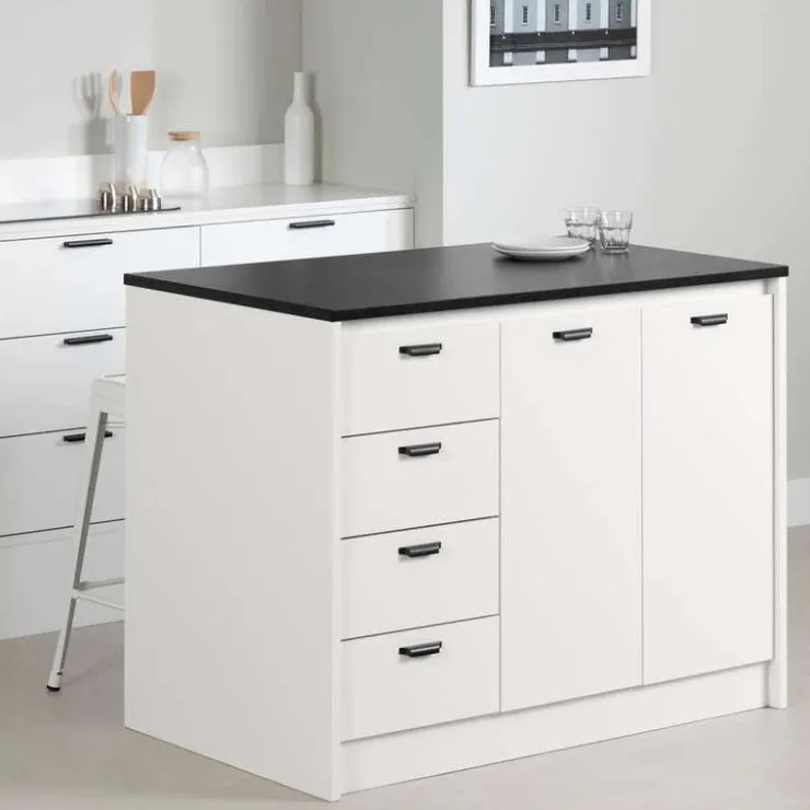 Meubles South Shore Kitchen Island - South Shore Black Hot
