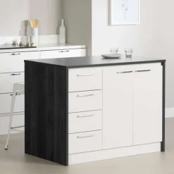 Meubles South Shore Kitchen Island - South Shore Gray Best