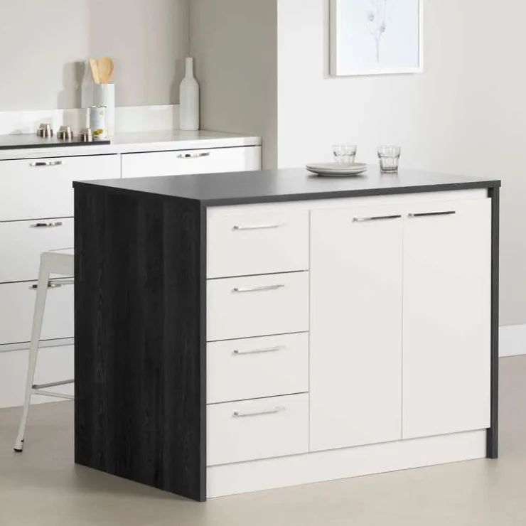 Meubles South Shore Kitchen Island - South Shore Gray Best
