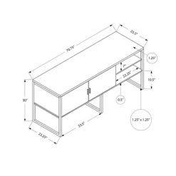Monarch 72"l office credenza - White Discount