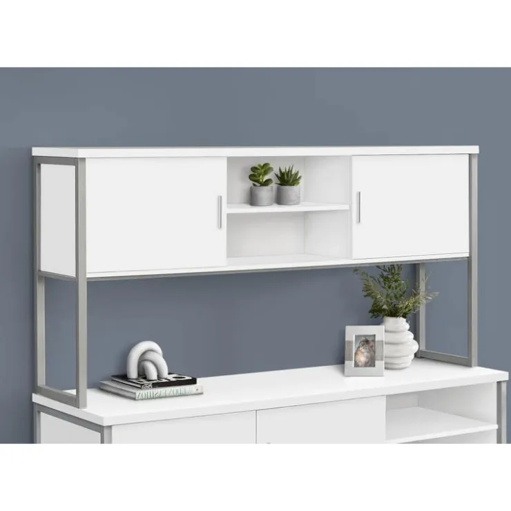 Monarch 72"l office hutch - White Hot