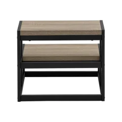 Monarch Ladder - 2 step stool / / black metal - Dark Taupe Discount
