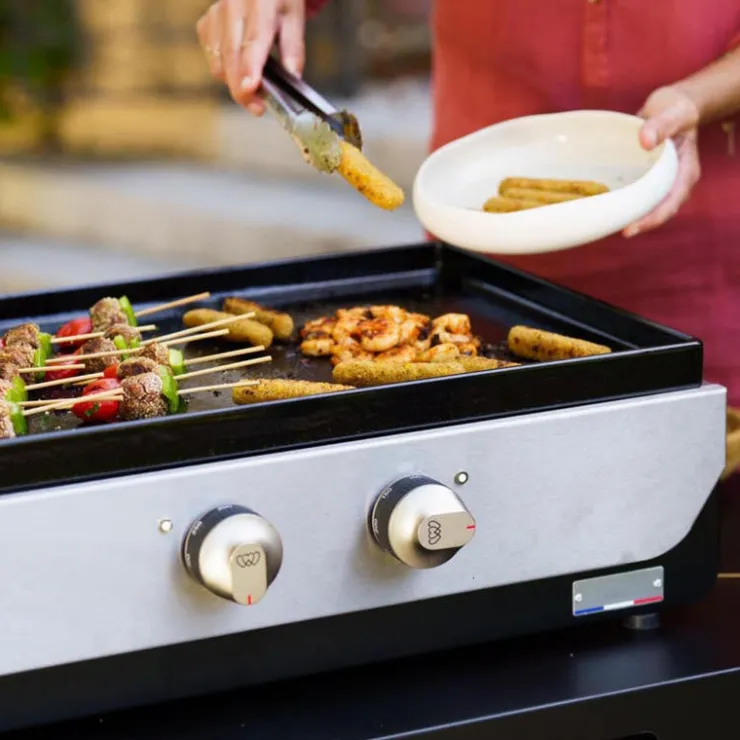 LEMAR Le Marquier Original 260 Duo Gas Plancha - 20 472 BTU Black