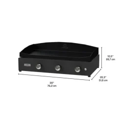 LEMAR Le Marquier Pure 375 Gas Plancha - 24 566 BTU Black Outlet
