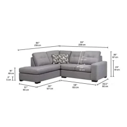 Sofa By Fancy Left Facing Sectional Grey