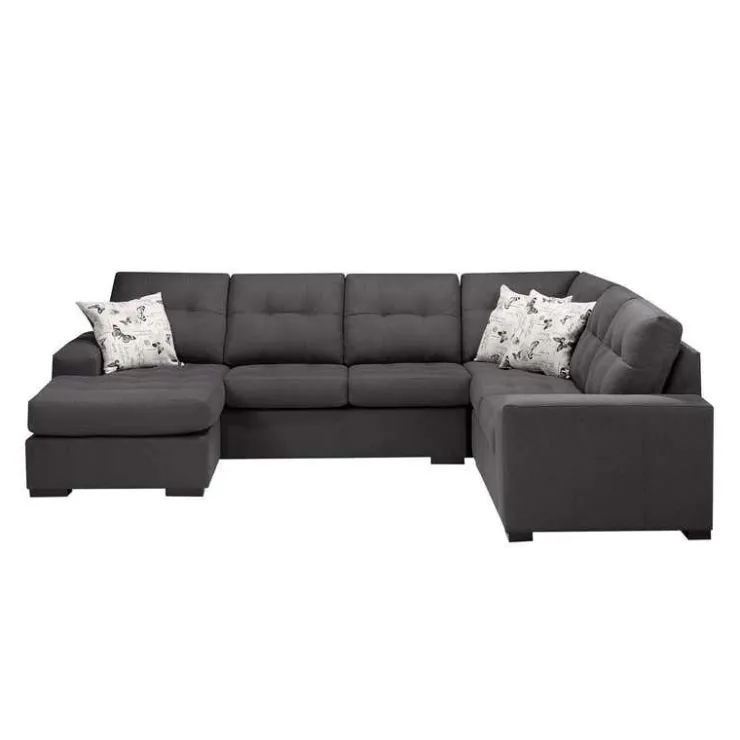 Sofa By Fancy Left Sectional Dark Grey Best