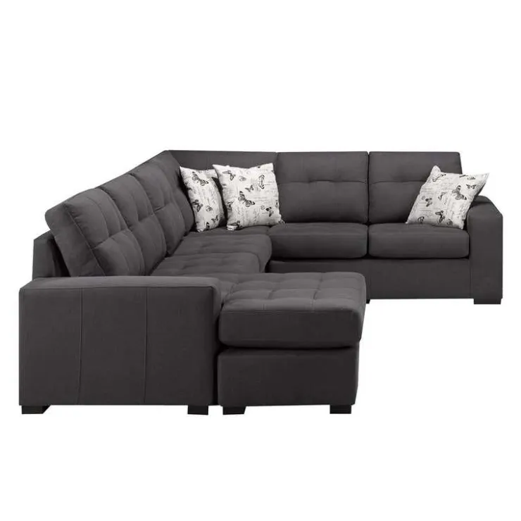 Sofa By Fancy Left Sectional Dark Grey Best