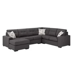 Sofa By Fancy Left Sectional Dark Grey Best
