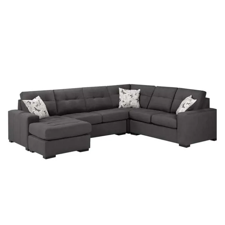 Sofa By Fancy Left Sectional Dark Grey Best