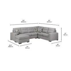 Sofa By Fancy Left Sectional Grey New