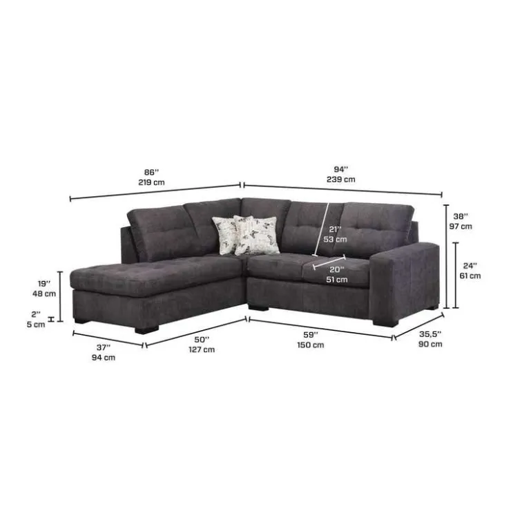 Sofa By Fancy Left-Facing Sectional GREY Best