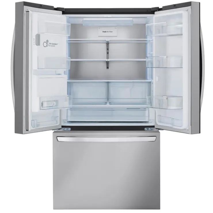 LG 26 Cu Ft 36 In Refrigerator Bottom Freezer, French door - LRFXC2606S Stainless Steel Sale