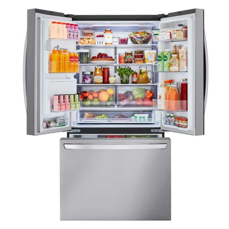 LG 26 Cu Ft 36 In Refrigerator Bottom Freezer, French door - LRFXC2606S Stainless Steel Sale