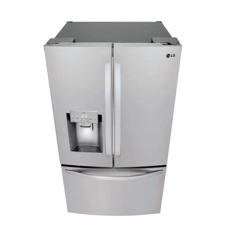 LG 28 Cu ft 36 In Refrigerator Bottom Freezer, French door - LHFS28XBS Stainless Steel Outlet