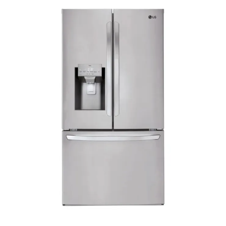LG 28 Cu ft 36 In Refrigerator Bottom Freezer, French door - LHFS28XBS Stainless Steel Outlet