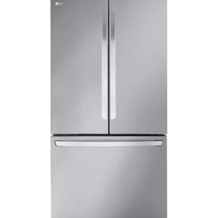 LG 31.7 Cu Ft 36 In Refrigerator Bottom Freezer, French door - LRFLS3206S Stainless Steel Hot