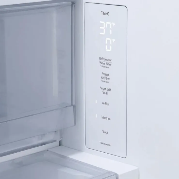LG 25,1 Cu Ft 36 In Refrigerator Bottom Freezer, French door - LF25BZH42S Stainless Steel New