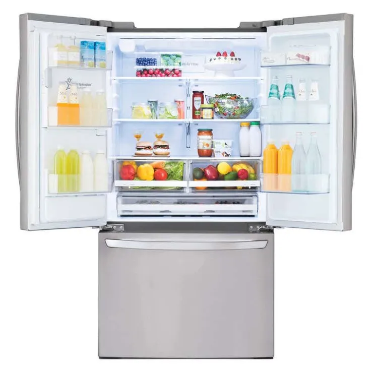 LG 28 Cu ft 36 In Refrigerator Bottom Freezer, French door - LRFS28XBS Stainless Steel Clearance