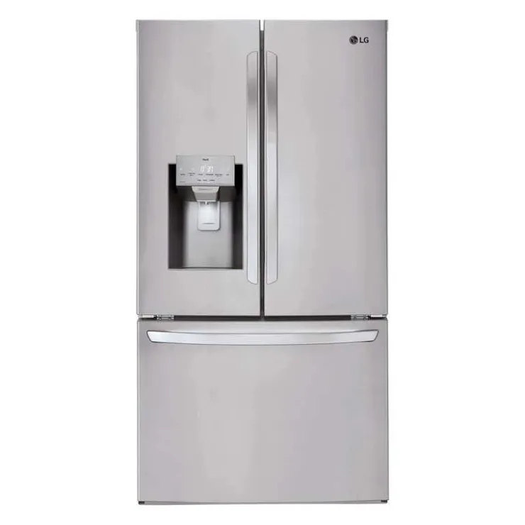 LG 28 Cu ft 36 In Refrigerator Bottom Freezer, French door - LRFS28XBS Stainless Steel Clearance