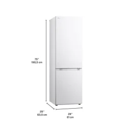 LG 13 Cu Ft 24 In Refrigerator Bottom Freezer - LB12C2000W White Online