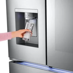 LG 31 Cu Ft 36 In Refrigerator Bottom Freezer, French door - LRYKS3106S Stainless Steel Discount