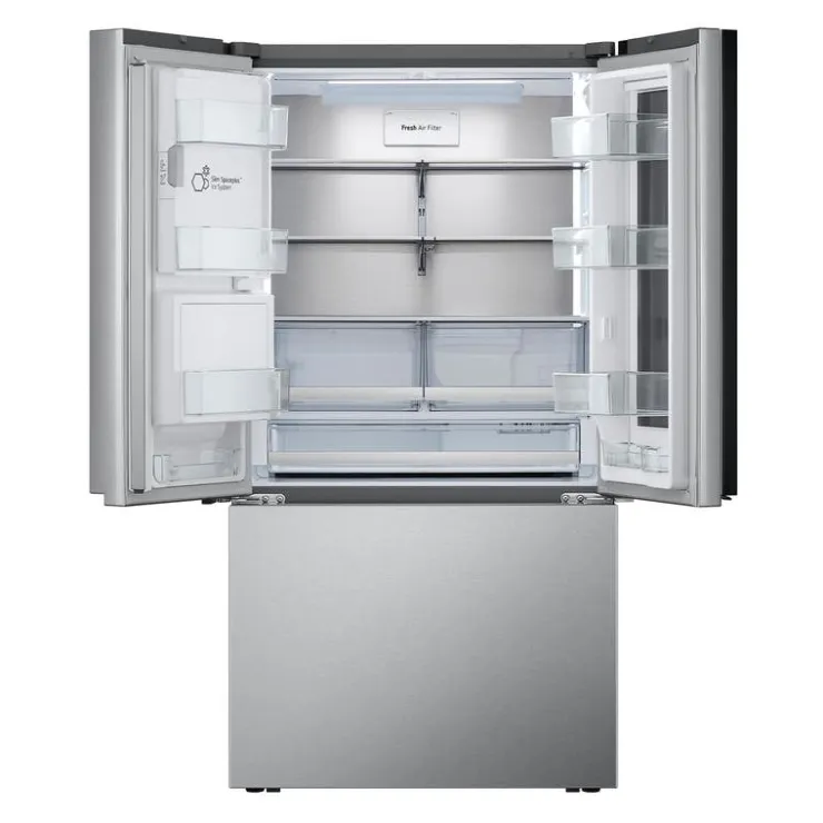 LG 31 Cu Ft 36 In Refrigerator Bottom Freezer, French door - LRYKS3106S Stainless Steel Discount
