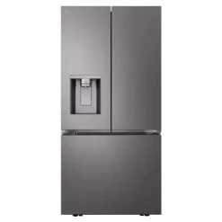LG 25 Cu Ft 33 In Refrigerator Bottom Freezer, French door - LF25S6330D Black Stainless Outlet
