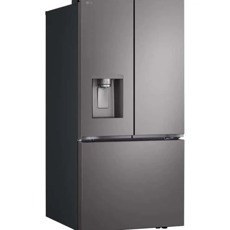 LG 25 Cu Ft 33 In Refrigerator Bottom Freezer, French door - LF25S6330D Black Stainless Outlet