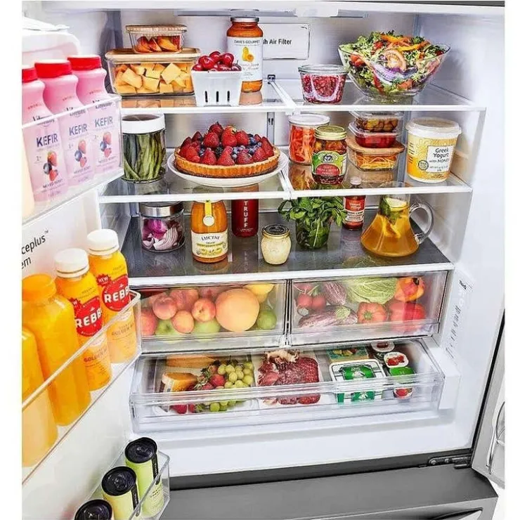 LG 36 Cu Ft 36 In Refrigerator Bottom Freezer, French door - LRFXS3106S Stainless Steel Online