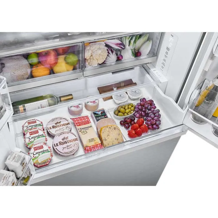 LG 26 Cu Ft 36 In Refrigerator Bottom Freezer, French door - LRYXC2606S Stainless Steel Best