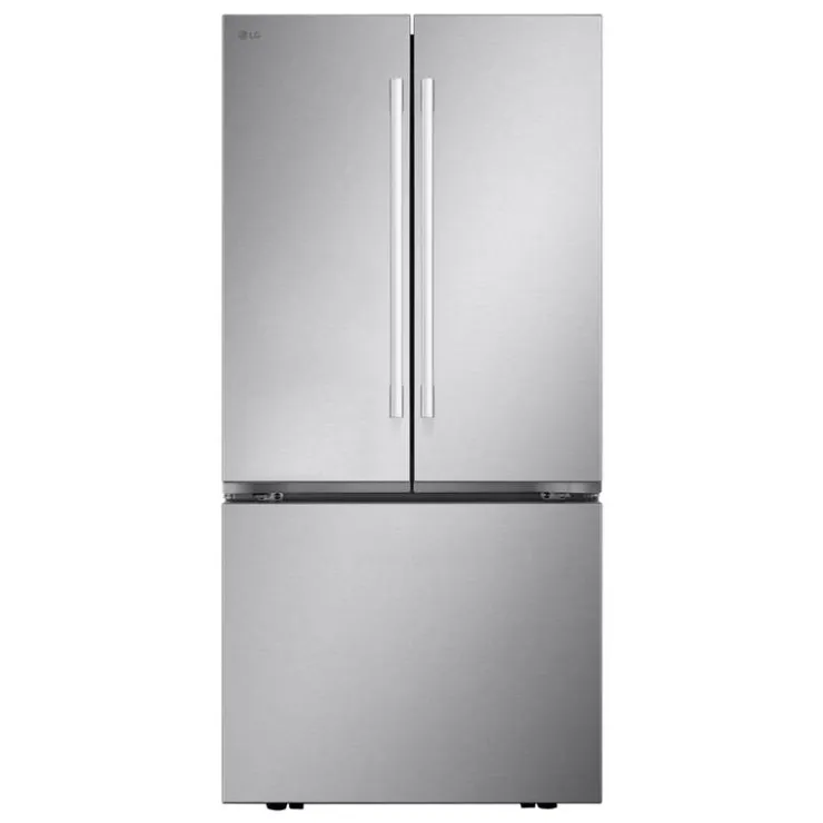 LG 25 Cu Ft 33 In Refrigerator Bottom Freezer, French door - LF25H6200S Stainless Steel Hot