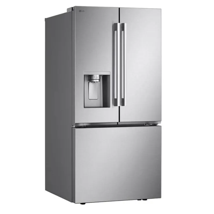 LG 25 Cu Ft 33 In Refrigerator Bottom Freezer, French door - LF25H6330S Stainless Steel Discount