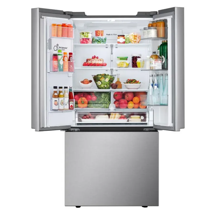 LG 20 Cu Ft 33 In Refrigerator Bottom Freezer, French door - LF20C6330S Stainless Steel Clearance