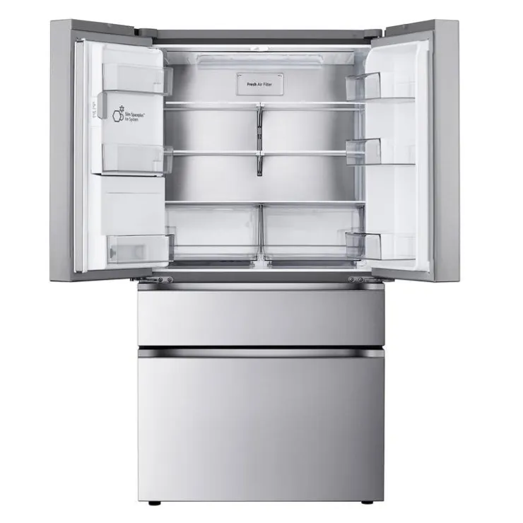 LG 29 Cu Ft 36 In Refrigerator Bottom Freezer, French door - LF29S8330S Stainless Steel New