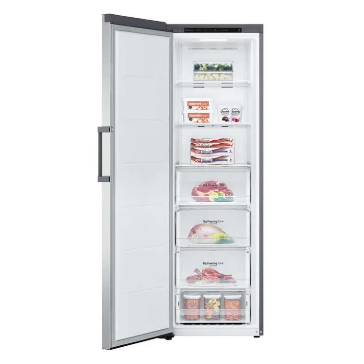 LG 11,4 Cu ft Freezer , Vertical, 24" - LROFC1104V Platinum Silver Hot