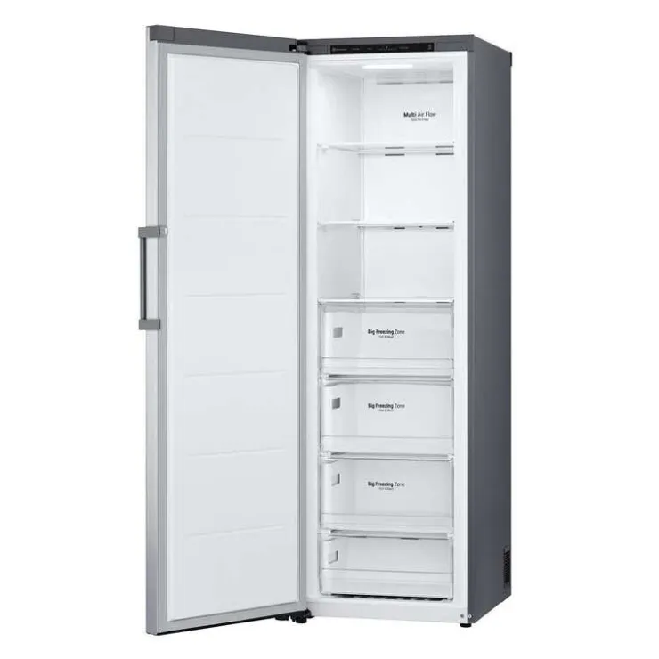 LG 11,4 Cu ft Freezer , Vertical, 24" - LROFC1104V Platinum Silver Hot