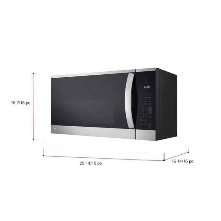 LG 1,8 Cu Ft Microwaves/Range Hood, , 300 - MVEM1825F Stainless Steel New