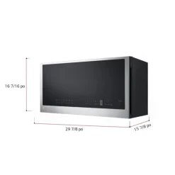LG 2 Cu Ft Microwaves/Range Hood, , 400 - MVEL2033F Stainless Steel Clearance