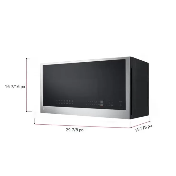 LG 2 Cu Ft Microwaves/Range Hood, , 400 - MVEL2033F Stainless Steel Clearance