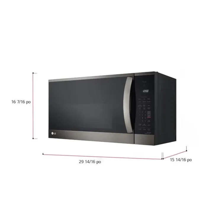 LG 1,8 Cu Ft Microwaves/Range Hood, , 300 - MVEM1825D Black Stainless Best