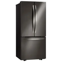 LG 21.8 Ft cu 30 in Refrigerator Bottom Freezer, French door - LRFNS2200D Black Stainless Steel Hot