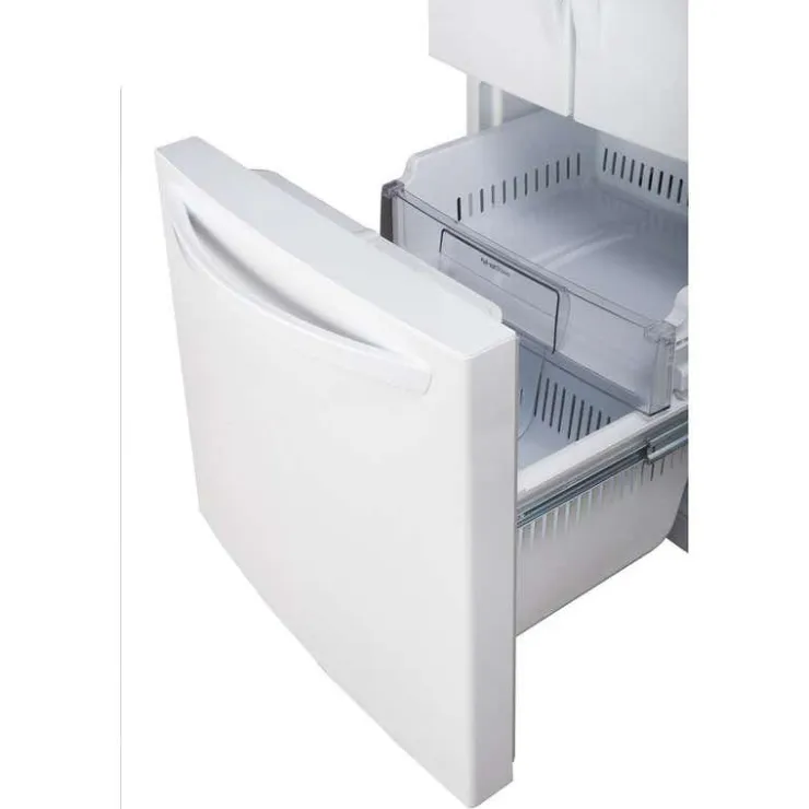 LG 30 in 21,8 Cu ft Refrigerator Bottom Freezer, French door - LRFNS2200W White Sale