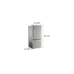 LG 30 in 22 Cu ft Refrigerator Bottom Freezer - LRDNS2200S Stainless Steel Best