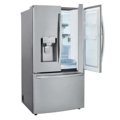 LG 36 in 30 Cu ft Refrigerator Bottom Freezer, French door - LRFDS3016S Stainless Steel New