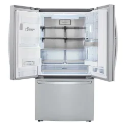 LG 36 in 30 Cu ft Refrigerator Bottom Freezer, French door - LRFDS3016S Stainless Steel New