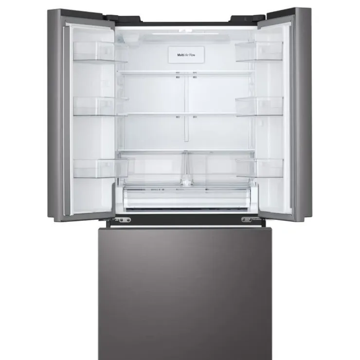 LG 33 in 25 cu ft Refrigerator Bottom Freezer, French door - LF25S6200D Black Stainless Sale