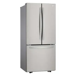 LG 30 in 22 Cu ft Refrigerator Bottom Freezer, French door - LRFNS2200S Stainless Steel New