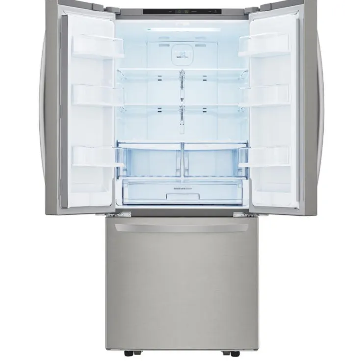LG 30 in 22 Cu ft Refrigerator Bottom Freezer, French door - LRFNS2200S Stainless Steel New