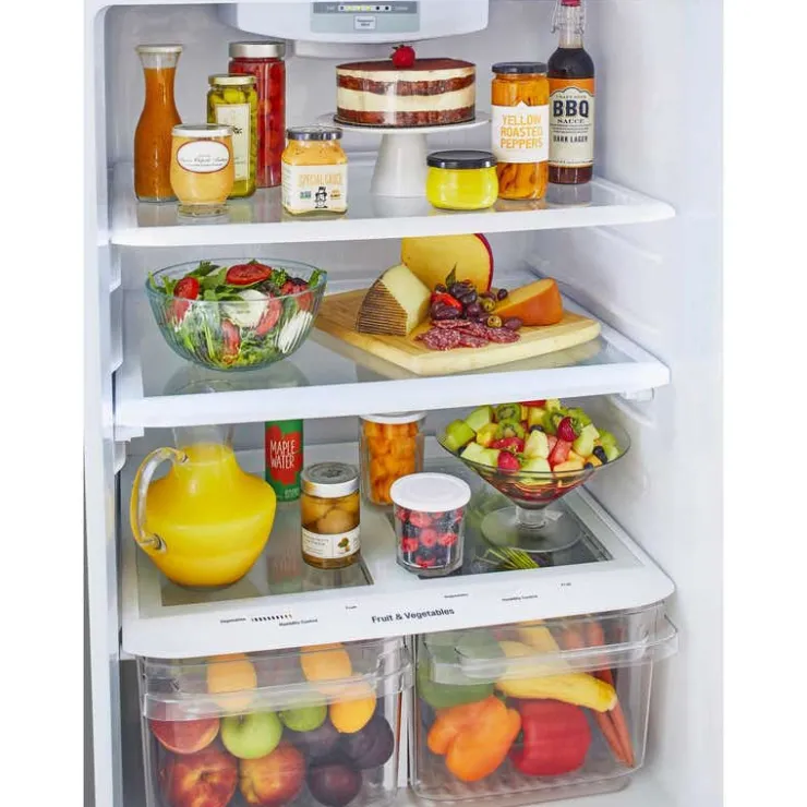 LG 30 in 20 cu ft Refrigerator Top Freezer - LTCS20020S Stainless Steel Outlet